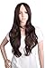 MapofBeauty Charming and Sexy Women's Long Curly Wig Wave Wig (Dark Brown)
