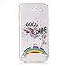 Produktbild J3 2017(US Version) Hülle, Galaxy J3 2017(US Version) Hülle, Samsung Galaxy J3 2017(US Version) Hülle, Anlike Case für Samsung Galaxy J3 2017(US Version) Handy Hülle Schutzhülle Handytasche Cover Case Weiche TPU Silikon Schlank Flexibel Handy Tasche Malerei Muster Serie - Regenbogen -Pferd