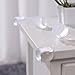 AKORD® 4 x BABY SAFETY BALL TRANSPARENT CORNER PROTECTORS FOR DESK TABLE FURNITURE - SAFE FOR CHILD/KIDS/TODDLERS