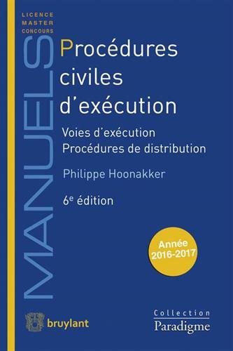 Book's Cover of Procédures civiles d'exécution : Voies d'exécution ; Procédures de distribution