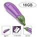 Produktbild ZEZKT-Electroic  Aubergine Motiv USB Stick, Memory Stick für Mac Android PC, Sofortsicherung und Direkte Datensicherung (16G)
