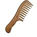 Anself Wooden Comb Natural Green Sandalwood Handmade Wide Tooth Wooden Comb Massage Comb Handmade Comb Hair Care(1 Pc)