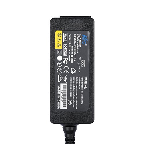 KFD 22V 455mA Drucker Netzteil Ladegerät für HP Deskjet 2540 1518 1010 1510(nicht PSC 1510) 1512 2541 2542 2543 2544 2620 HP Officejet 2620 0957-2403 0957-2385 Printer Portable Charger Power Supply inkl. Stromkabel - 3