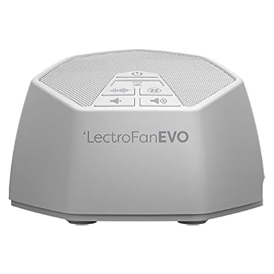 LectroFan Evo - White Noise Machine and Non-Looping Fan Sounds with Sleep Timer (White)