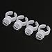 FENICAL 100pcs rings and cups New Permanent Eyelash Makeup Tool Ink Cup Ring Holder Tattoo Supplies Eyebrow Tattooing