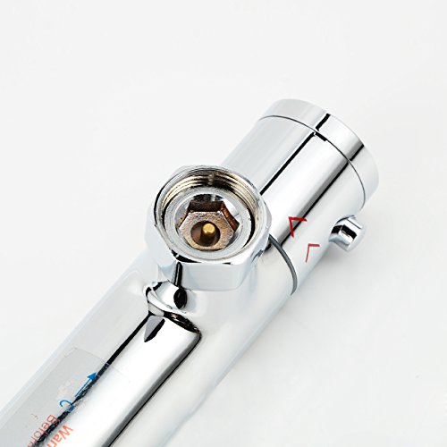 BAYTTER® Duschthermostat Brausethermostat Messing, Chrom Thermostat Duscharmatur Brausebatterie - 4