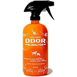 ANGRY Orange 24 oz Ready-to-Use Citrus Pet Odor Eliminator Pet Spray - Urine Remover and Carpet Deodorizer for Dogs and Cats