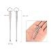 Lixada 2pcs Titanium Alloy Earpick Ear Cleaner Curette Earwax Remover