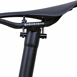 LRG - Tija de Carbono para Sillín de Bicicleta, para Carretera, MTB y Bicicleta, Color Negro Mate 27/30,8/31,6 x 300/350 y 400 mm, Tamaño 27.2