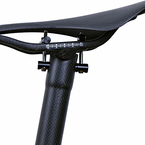 LRG - Tija de Carbono para Sillín de Bicicleta, para Carretera, MTB y Bicicleta, Color Negro Mate 27/30,8/31,6 x 300/350 y 400 mm, Tamaño 27.2