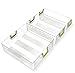 Produktbild Quntis Strapazierfähiger Aufbewahrung Organizer 3 Pack aus Umweltfreundliche Material Kunststoff, Kühlschrankbox Aufbewahrungsbehälter für Ihre Küche, Kühlschrank, Gefrierschrank, Durchsichtig, Verschiedene Größe