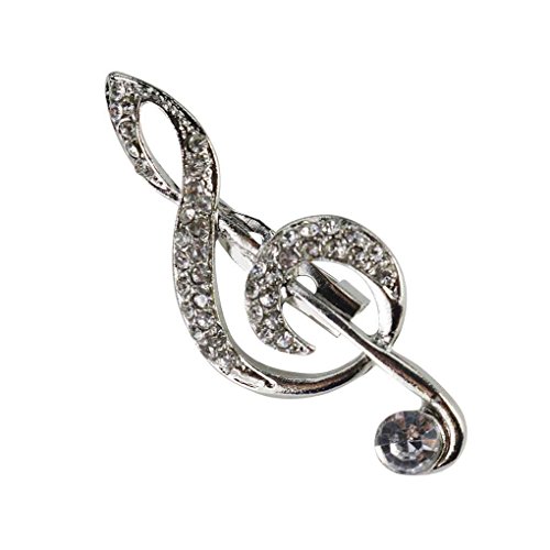 Preisvergleich Produktbild Republe Mode Brosche Strass Music Note Pin-Broschen Schmuck Geschenk