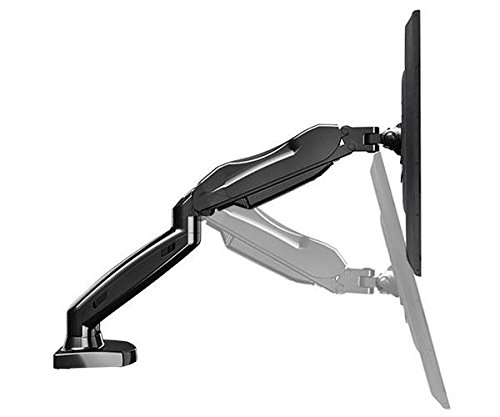 Tischhalter F160 fuer Bildschirm, Monitor 17″-27″, 360° drehbar, schwankbar, hoehe stellbar, mit Gasdruckfedergelenk - 5