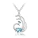 Nakabh Blue Austrian Crystal Platinum Plated Peacock Pendant Necklace Chain Gift For Women & Girls RS.299.00