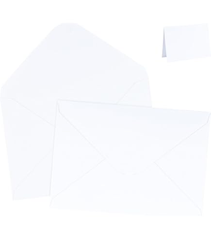 Set Biglietti Quadrati Pieghevoli 15x15cm Con Buste - FarbenFroh® Vaniglia, 15 Sets - Foto 6