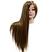 Neverland Professional 24" Super Long 50% Real Human Hair Hairdressing Equipment Mannequin Training Head With Free Clamp For College and Professional Use