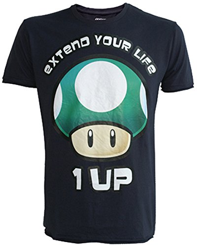 Preisvergleich Produktbild Nintendo T-Shirt -S- Extend Your Life (grau)