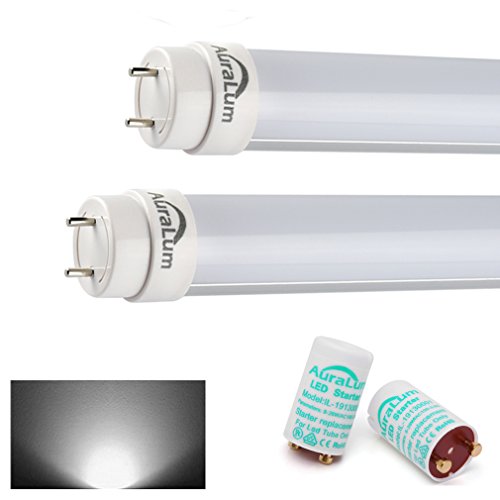 Auralum® 2x 150cm T8 G13 LED Röhre Leuchtstoffröhre Tube SMD 2835 24W Naturweiß (4000-4500K) inkl. LED Starter