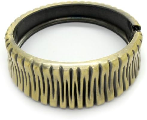 Elegant woman Meta cuffl bracelet / bracelet - dark yellow