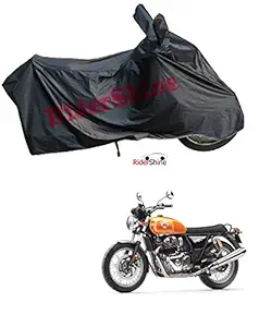 RiderShine Waterproof Bullet Bike Cover for Interceptor 650 Black