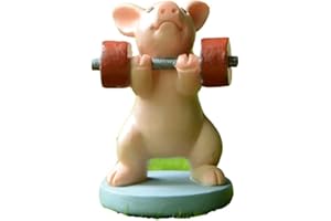 Gemmia Figurines Miniatures de Cochon de Jardin féerique- Mini Réessaye Cochon