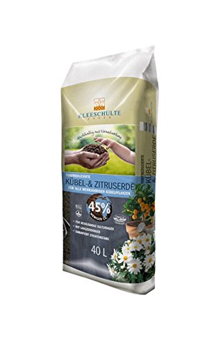 Bio Pflanzenerde, Kübelerde, Zitruserde, 40 Liter, hochwertige Blumenerde für Kübel, Garten, Bio-Premium von Kleeschulte