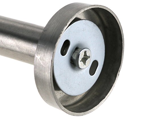 2x Wandtürstopper Türstopper Türpuffer Edelstahl matt 75mm lang - 4