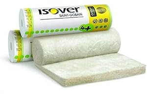 ITALFROM - Pannello Arrotolato in Lana di Vetro 12 mq - Spessore 70mm - 2 Rotoli da 0,6x10 m -Isolamento Pareti Soffitto