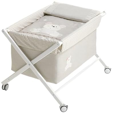 Interbaby Berceau Pliable en Bois - Rose