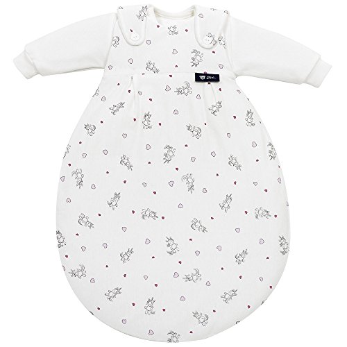 Preisvergleich Produktbild Alvi Schlafsack mit Druckmotiv natur / rosa Größe 74 / 80