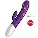 Produktbild EROCOME Rabbit Vibratoren für sie Klitoris und G-punkt, Realistischer Dildo Vibe mit 8 Programmen und Heizfunktion, Silikon Sexspielzeug für Frauen und Paare, Wiederaufladbar & Leise (Violett)