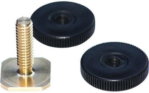 Rycote 037327 Brass Shoe Adaptor with 1/4 inch Male Thread