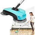 SmarkLabs-Plastic Swivel Cordless Sweep Drag/Sweeping Mop Fully Automatic Hand Push Sweeper Mop