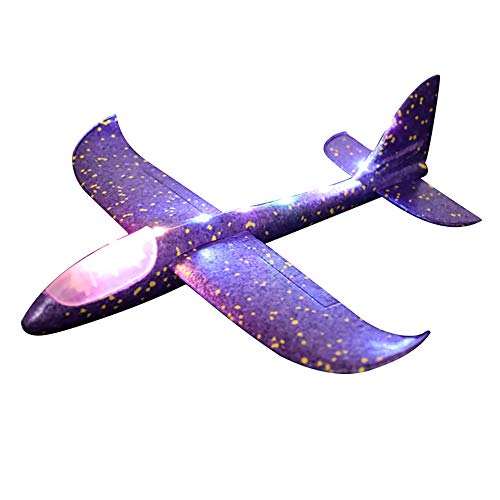 Preisvergleich Produktbild Sunsbell Werfen Schaum Segelflugzeug Flugzeug, große LED Hand starten Flugzeug Segelflugzeug Durable Flugzeuge Inertial Schaum EPP Party Bag Füllstoffe, Karnevalspreise, Outdoor-Spiele für Kinder
