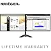 Produktbild Kriëger KL2327 Dual Monitor Halterung Schwenkbare Neigbare Drehbare Höhenverstellbar Tischhalterung Gelenkarm für Zwei LCD, OLED, 4 K Computer zeigt, 17, 19, 20, 22, 23, 24, 68,6 cm passt VESA