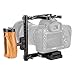 Price comparison product image NICEYRIG Universal DSLR Camera Cage with Universal Side Wooden Handgrip for Canon 5D4 5D3 Nikon D850 D810 Panasonic G9 GH5s GH5 Sony A7RIII A7M3 A9