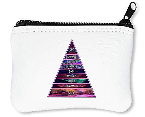Preisvergleich Produktbild DMT Ketamin Psilocybin LSD DMX Meskalin Ibogain Reißverschluss-Geldbörse Brieftasche Geldbörse