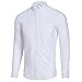 Produktbild MERICAL Mantel Herren Herren Casual Langarm Über größe Solid Button Shirt Top Bluse(XXXX-Large,weiß)