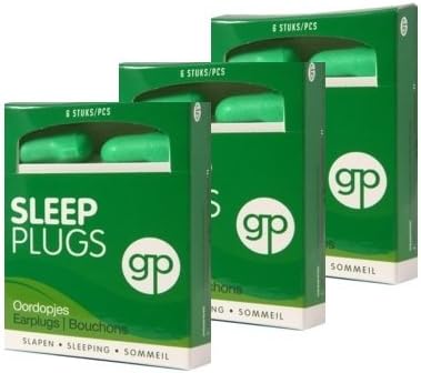 Get Plugged Sleep Plugs: 3 boxes of 3 pairs of earplugs for sleeping, resting or studying. Very high damping factor for maximum peace of mind. Made of hearing protection stopper foam.