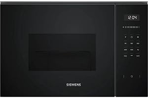 Siemens - Microondas integrable iQ500, 59 x 38 cm, humidClean, touchControl, Grill, Negro, BE555LMB1