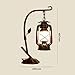 Produktbild ChuanHan Deckenventilator Licht Kronleuchter Beleuchtung Tischlampe Retro Industrielle Glasabdeckung Tisch Hängen Cafe Restaurant Eisen Dekorative Tisch E27 Birne Bar