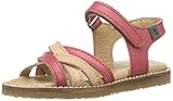 Cierre: Velcro El Naturalista Kids E524 VAQUETILLA Geranio-Wood/Africa, Sandalias con Correa de Tobillo para Niñas, Rojo, 30 EU