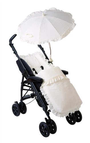 Clair de Lune Broderie Anglaise Pushchair Footmuff (Cream)