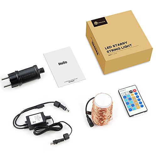 Lichterkette 200er LED TaoTronics warmweiß 20m dimmbare Kupferdraht wasserdicht Sternenlicht außen und innen für Weihnachten Halloween Zimmerdekoration Hochzeit 3 Modi 10 Stufen Helligkeit - 7