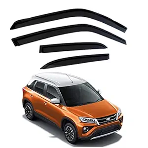 DS ENTERPRISE Car Rain Wind Door Visor Side Window Deflector for Urban Cruiser All Models - Black Color (Pack of 4)