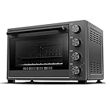 Botón de cuatro rotaciones, ajuste independiente de la temperatura hacia arriba y hacia abajo: para que las tortas, el pan y una variedad de alimentos se asen juntos, se necesita una temperatura de fuego diferente, será más delicioso.