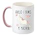 Produktbild ''Halo I BIMS 1 1HORN'' - TassenTicker® - beidseitig bedruckt - Teetasse - Kaffeetasse - Tasse - vong (Rosa)