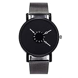 Ouneed Damen Uhren, Elegant Casual Quartz Edelstahlband Newv Strap Uhr analoge Armbanduhr (A)