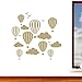Children's Hot Air Balloons with Clouds & Birds Wall Sticker - Art Vinyl Decal Stickers, Childrens Bedroom, Easy to Apply, Free Applicator, Easy Peel - (Please Choose Your Size & Colour Using the Selection Boxes) - by Rubybloom Designs