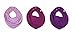 Pippi - Baby Girl's Triangular Scarf - Set of 3 - Violet